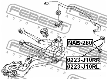 Сайлентблок NAB-260 FEBEST
