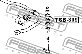 Втулка стойки стабилизатора TSB-809 FEBEST