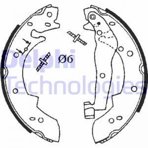 Комплект тормозных колодок LS1633 DELPHI