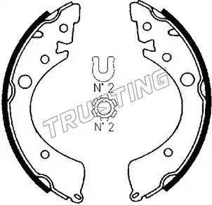 Комплект тормозных колодок 044.008 TRUSTING