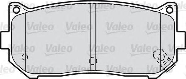Комплект тормозных колодок, диско 598841 VALEO PHC