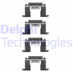 Комплектующие, колодки дискового тормоза LX0077 DELPHI