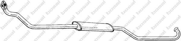 Предглушитель выхлопных газов 294595 BOSAL