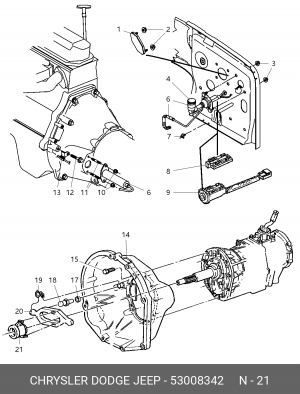 Выжимной подшипник 5300 8342 CHRYSLER