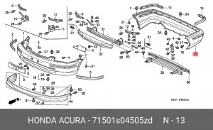 Буфер 71501S04505ZD HONDA