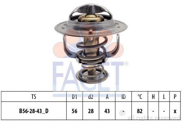 Термостат, охлаждающая жидкость 7.8399S FACET