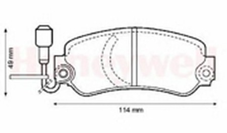 Комплект тормозных колодок, диско 571286B BENDIX JURID