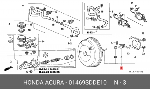 Усилитель тормозной системы 01469SDDE10 HONDA