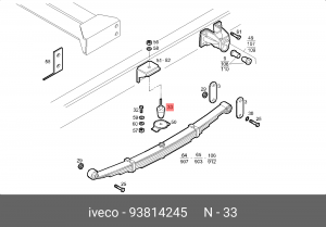 Буфер, амортизация 93814245 IVECO