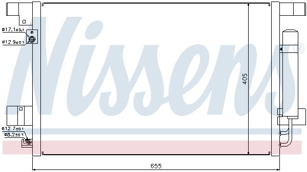 Конденсатор, кондиционер 940029 NISSENS