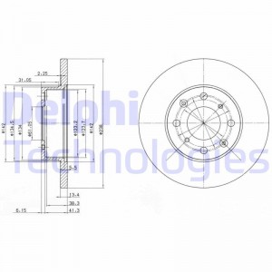 Тормозной диск BG2616 DELPHI