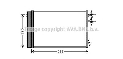 Радиатор кондиционера BWA5295 AVA
