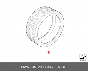 Шина 36 12 0 306 447 BMW