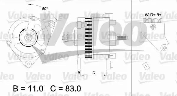 Генератор 436755 VALEO PHC