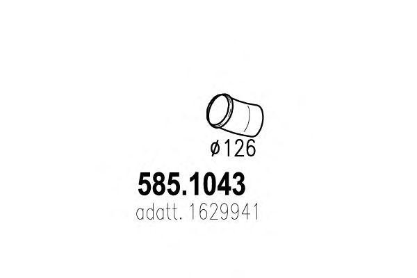 Выпускной трубопровод 5851043 ASSO