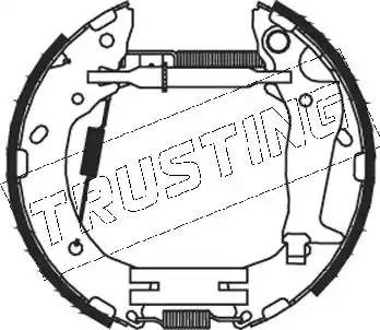 Комплект тормозных колодок, диско 536.0 TRUSTING