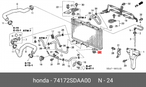 Деталь 74172SDAA00 HONDA