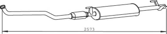 Предглушитель выхлопных газов 56316 DINEX