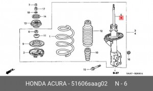 Амортизатор 51606-SAA-G02 HONDA