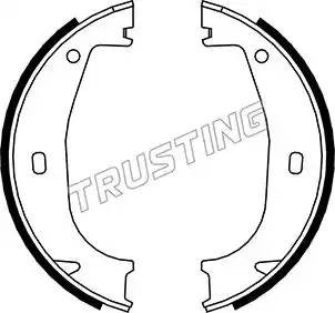 Комплект тормозных колодок, стояночная тормозная система 019.026 TRUSTING