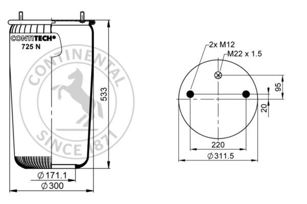 Деталь 725NP01 CONTITECH