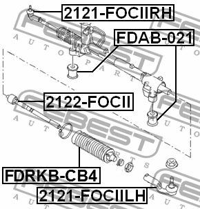 Наконечник рулевой тяги 2121-FOCIIRH FEBEST