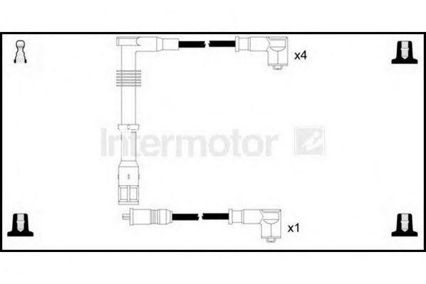 Ккомплект проводов зажигания 73909 STANDARD