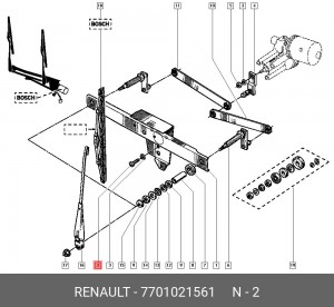 Болт 7701021561 RENAULT
