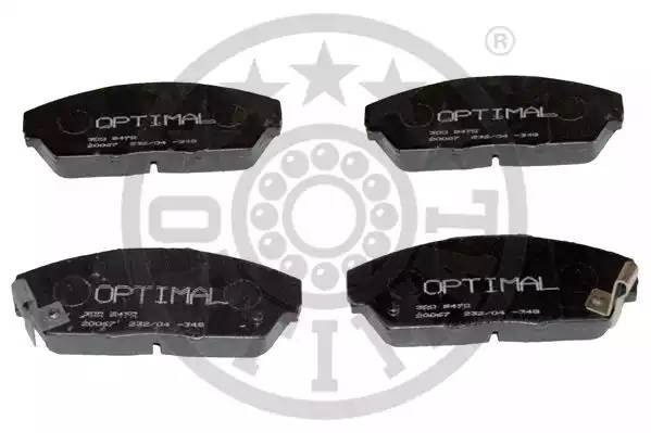 Комплект тормозных колодок, диско 9470 OPTIMAL