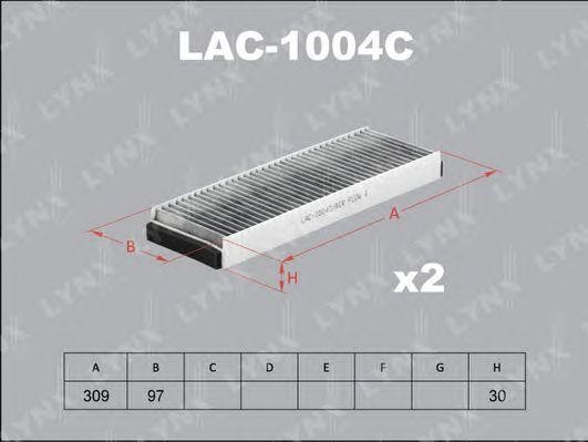Фильтр салона LAC-1004C LYNXAUTO