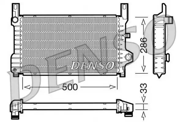 Радиатор, охлаждение двигател DRM10036 DENSO