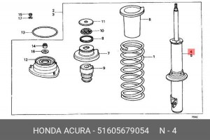 Амортизатор подвески 51605679054 HONDA
