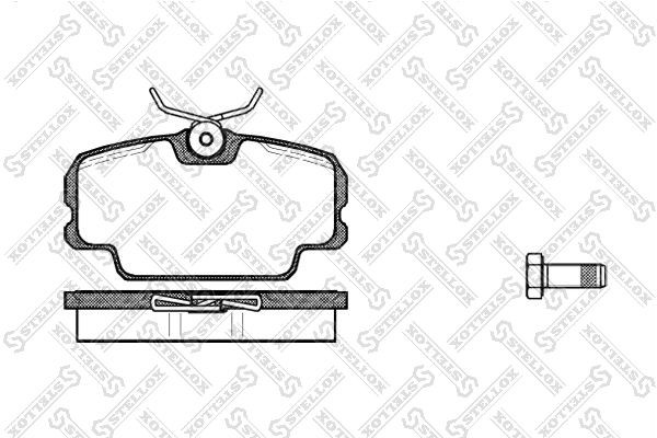 Колодки тормозные дисковые 156-010-SX STELLOX