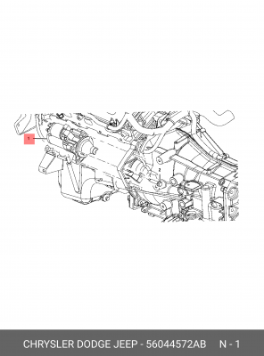 Стартер 56044 572AB CHRYSLER