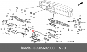 Лампа 35505692003 HONDA