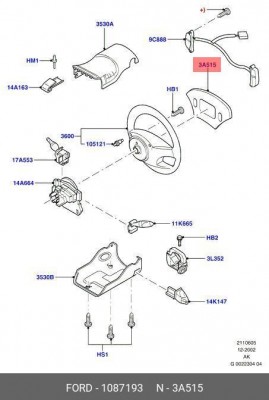 Деталь 1 087 193 FORD