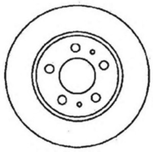 Тормозной диск 561185B BENDIX JURID