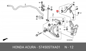 Датчик ABS 57450STXA01 HONDA