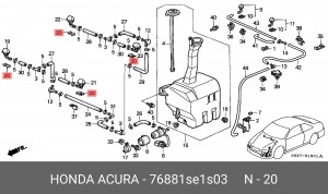 Деталь 76881SE1S03 HONDA