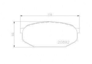 Комплект тормозных колодок, диско P 54 005 BREMBO