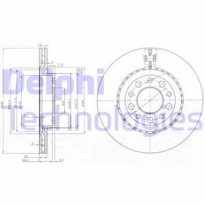Тормозной диск BG3995 DELPHI