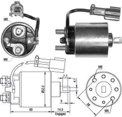 Тяговое реле, стартер 940113050400 MAGNETI MARELLI