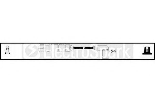 Ккомплект проводов зажигания OEK767 STANDARD