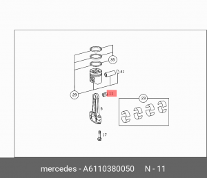 Втулка шатуна A 611 038 00 50 MERCEDES BENZ
