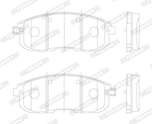 Колодки тормозные дисковые FDB4148 FERODO