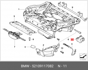 Деталь 52 10 9 117 082 BMW