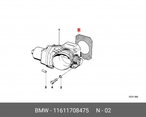 Прокладка, корпус впускного коллектора 11 61 1 708 475 BMW