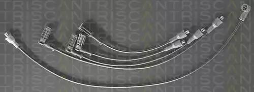 Ккомплект проводов зажигания 88607282 TRISCAN
