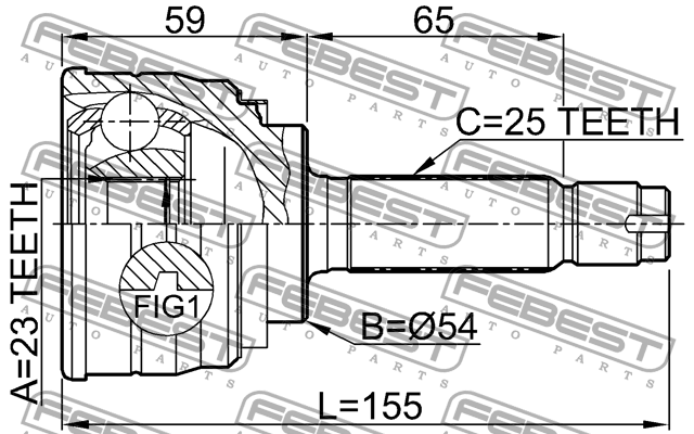 ШРУС 0410-003 FEBEST