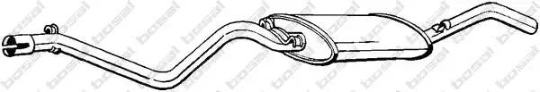 Глушитель выхлопных газов конечный 285-307 BOSAL